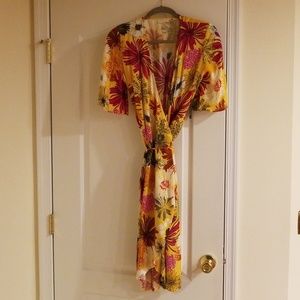 New York  and Company Floral Wrap Dress